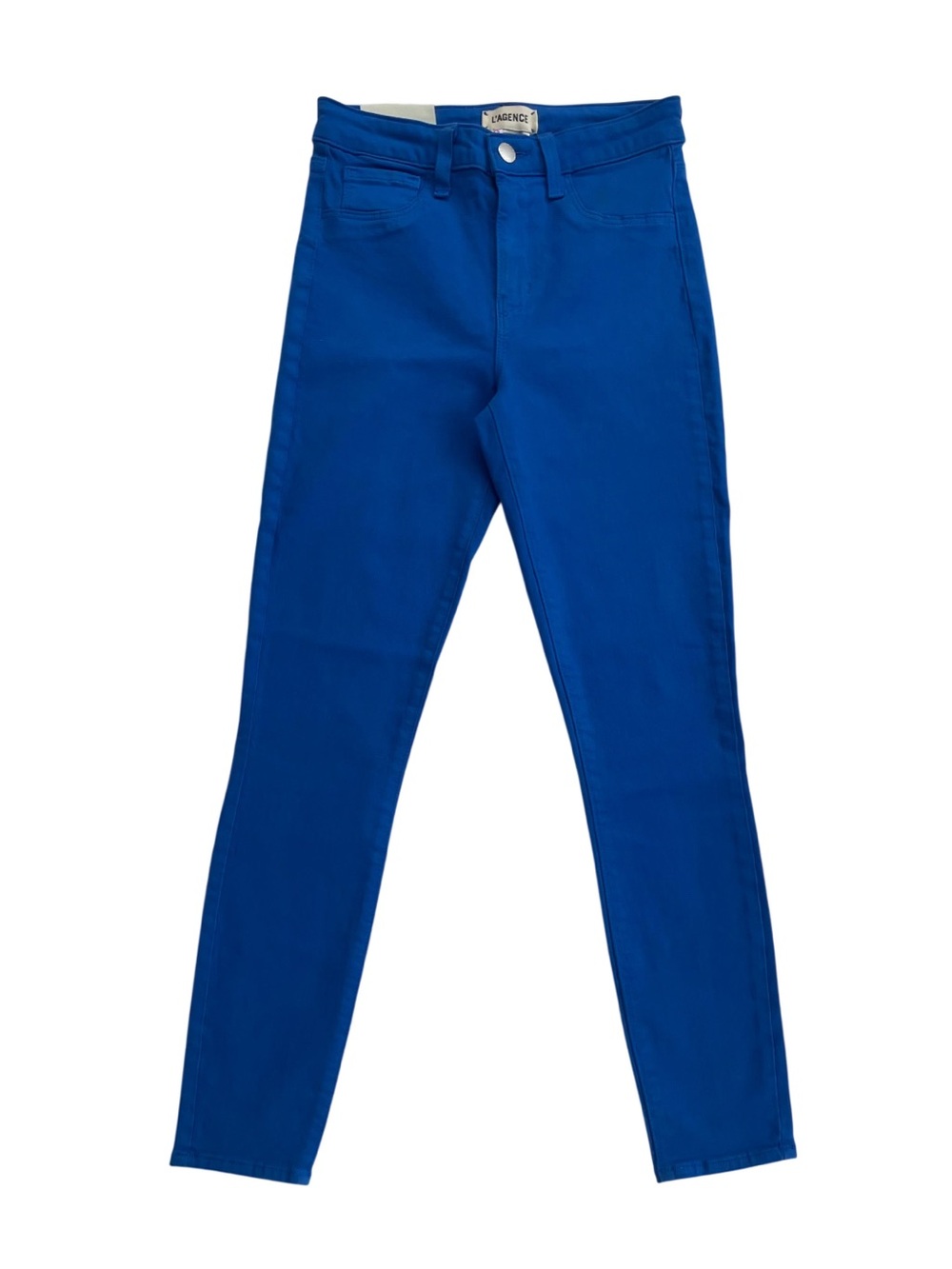 L'AGENCE High-Rise Skinny Jeans in Vibrant Cobalt Blue - Size 25 NWT